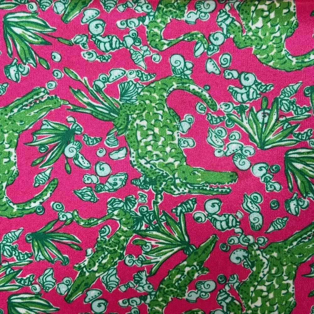 Lilly Pulitzer Alligator Ipad Tablet Sleeve‎ Zip Cover Case Pink Green 10x8 Tech
